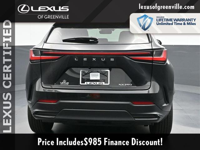used 2024 Lexus NX 250 car, priced at $38,998