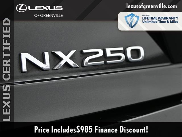 used 2024 Lexus NX 250 car, priced at $38,998