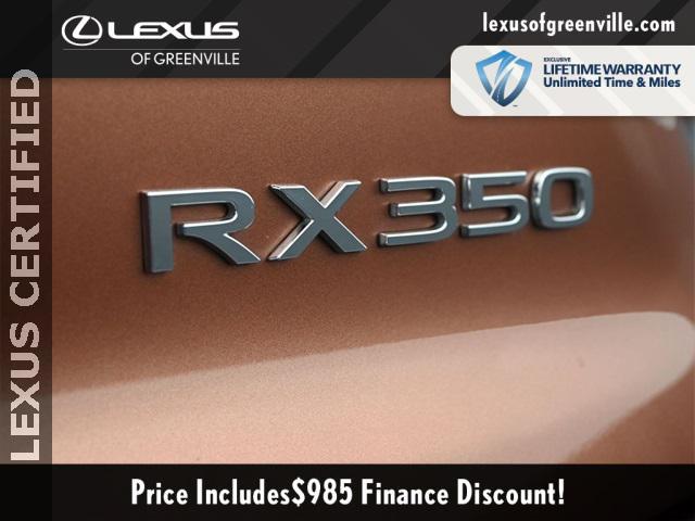 used 2024 Lexus RX 350 car, priced at $55,598