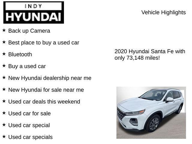used 2020 Hyundai Santa Fe car, priced at $20,000