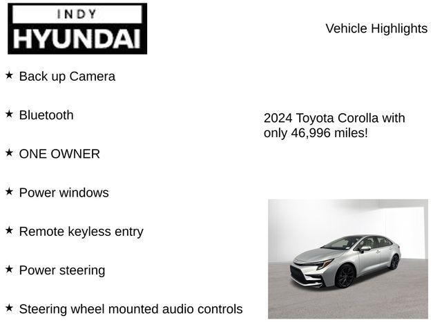used 2024 Toyota Corolla car, priced at $20,500