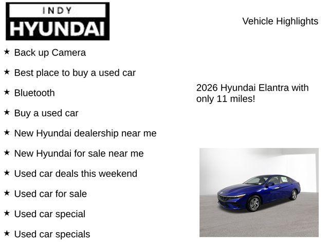 new 2026 Hyundai Elantra car, priced at $23,540