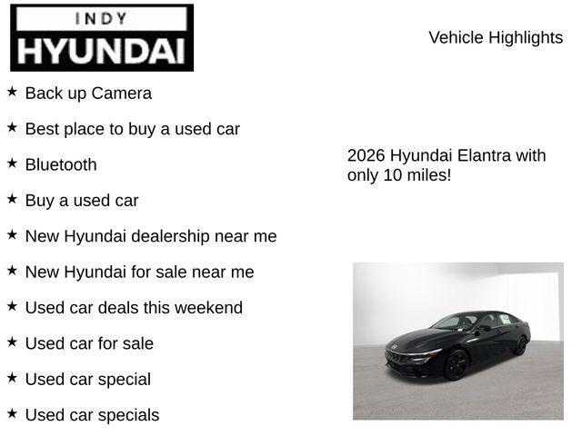 new 2026 Hyundai Elantra car, priced at $25,642