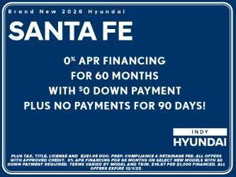 new 2026 Hyundai Santa Fe car, priced at $36,822