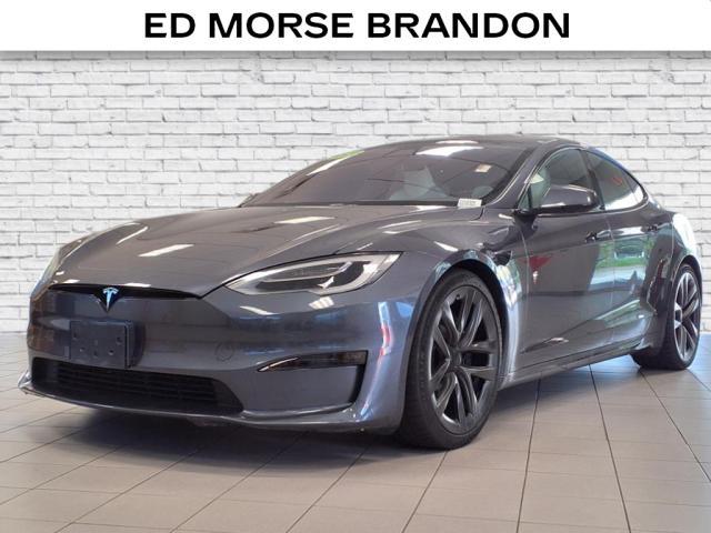 used 2021 Tesla Model S car, priced at $55,645