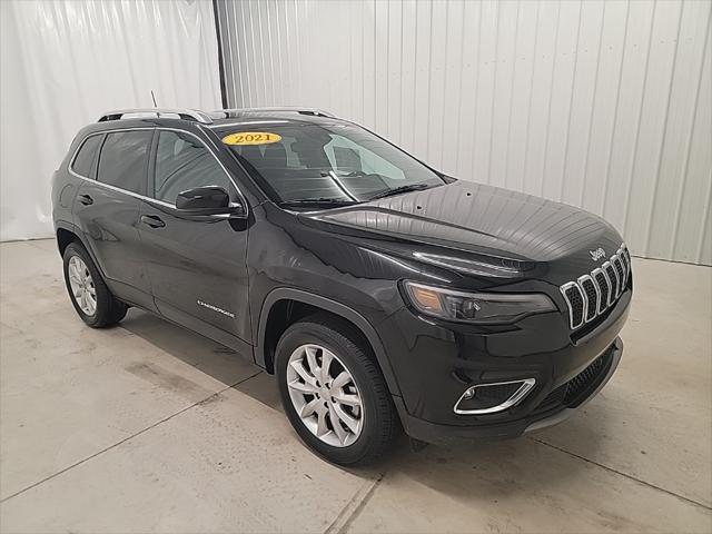 used 2021 Jeep Cherokee car, priced at $25,360