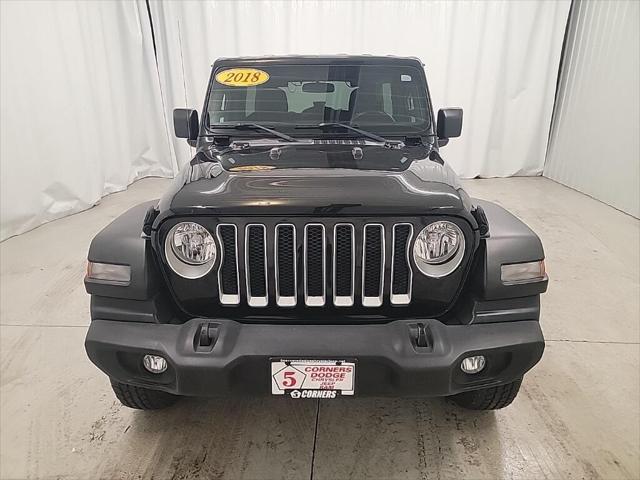 used 2018 Jeep Wrangler Unlimited car, priced at $23,900