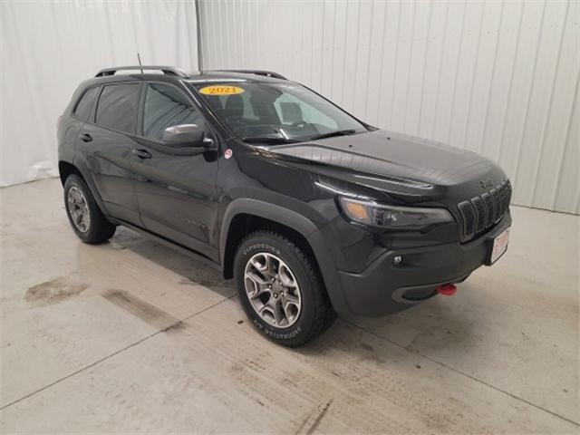 used 2021 Jeep Cherokee car, priced at $25,256