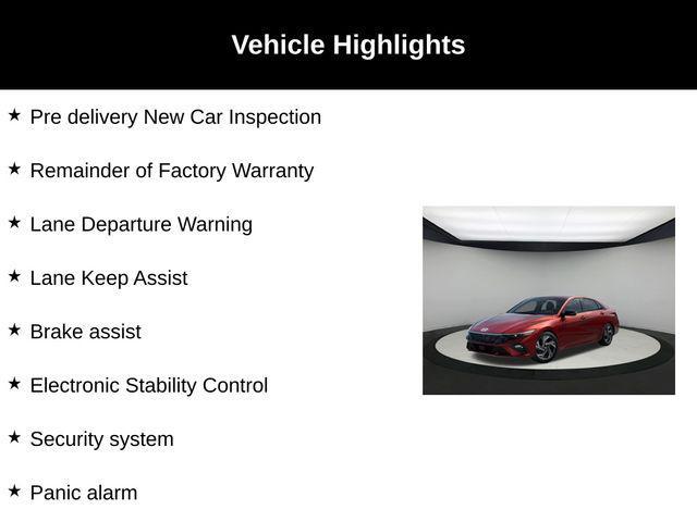new 2025 Hyundai Elantra car, priced at $22,344