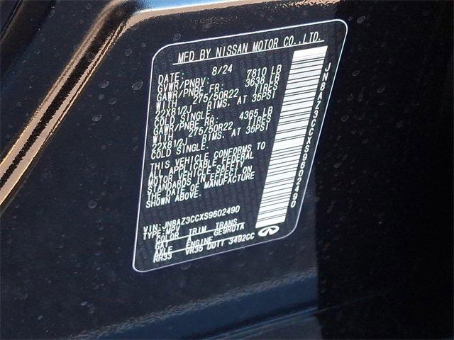 new 2025 INFINITI QX80 car, priced at $116,255