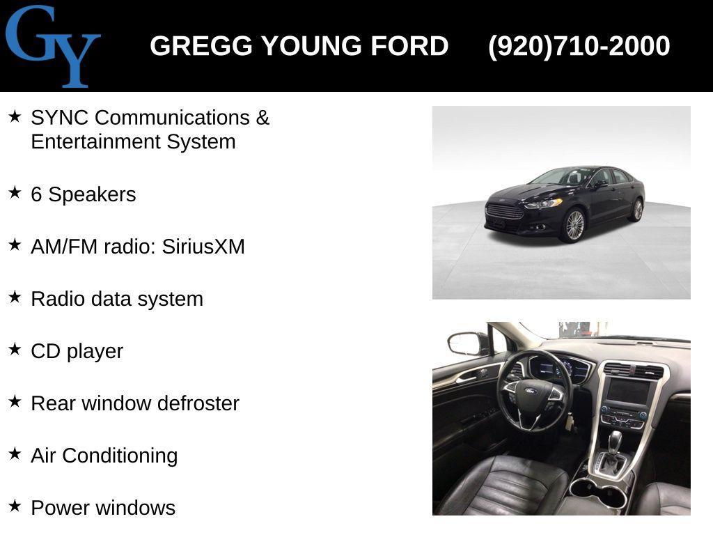 used 2016 Ford Fusion car, priced at $10,981