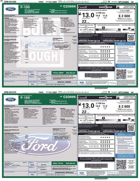 used 2022 Ford F-150 car, priced at $34,700