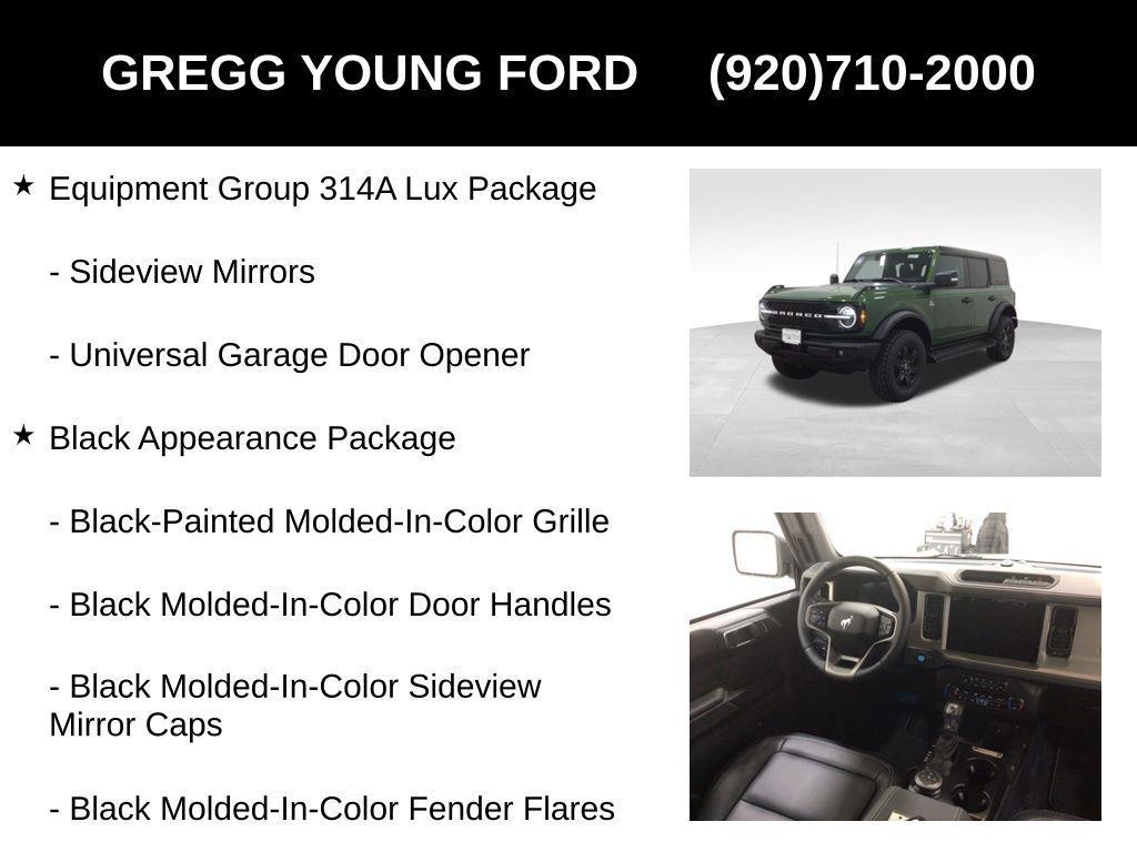 new 2025 Ford Bronco car, priced at $51,638