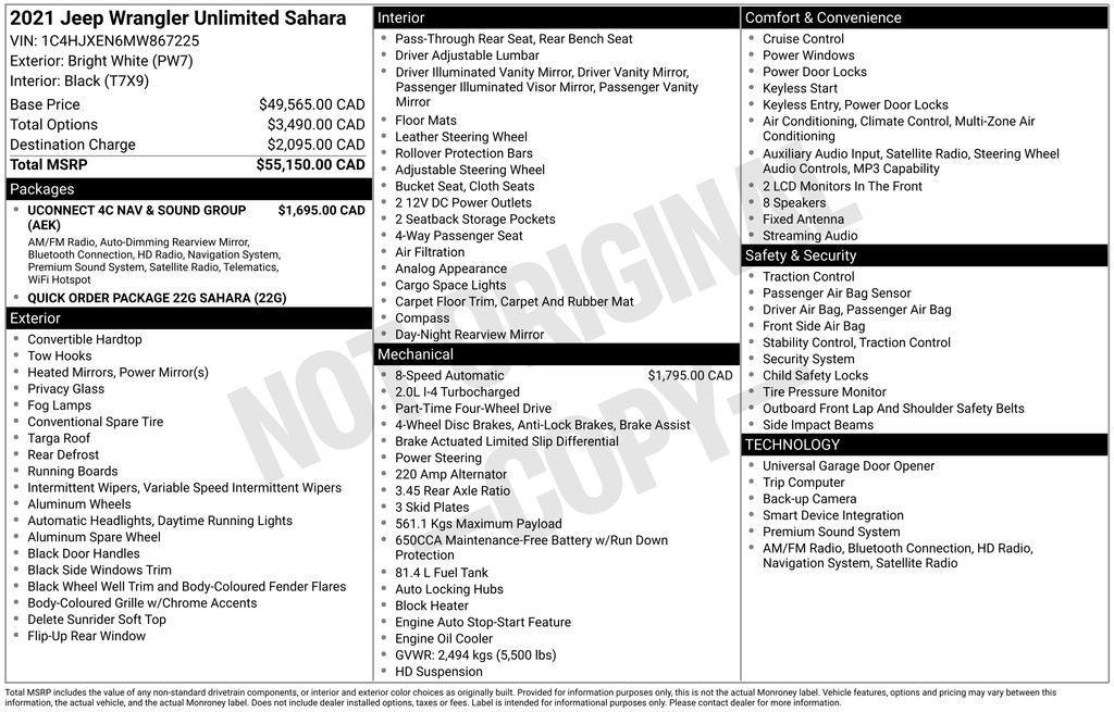 used 2021 Jeep Wrangler Unlimited car, priced at $29,900