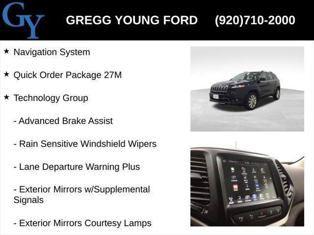 used 2017 Jeep Cherokee car, priced at $12,300