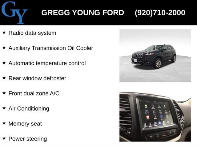 used 2017 Jeep Cherokee car, priced at $12,300
