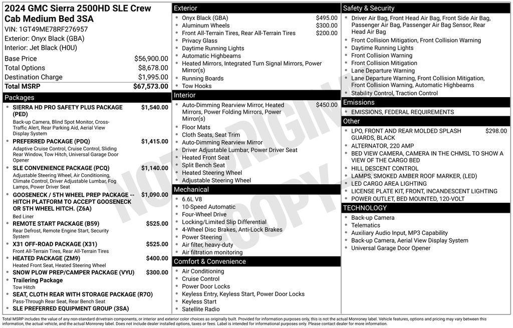 used 2024 GMC Sierra 2500 car, priced at $49,800