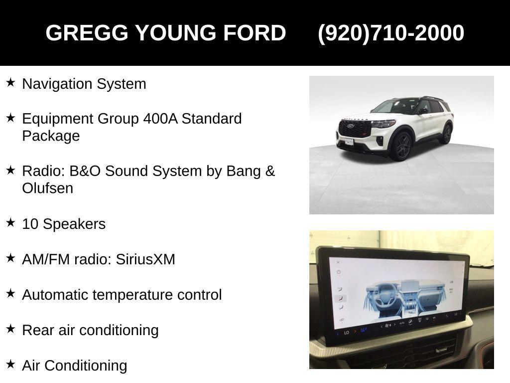 new 2025 Ford Explorer car, priced at $62,638