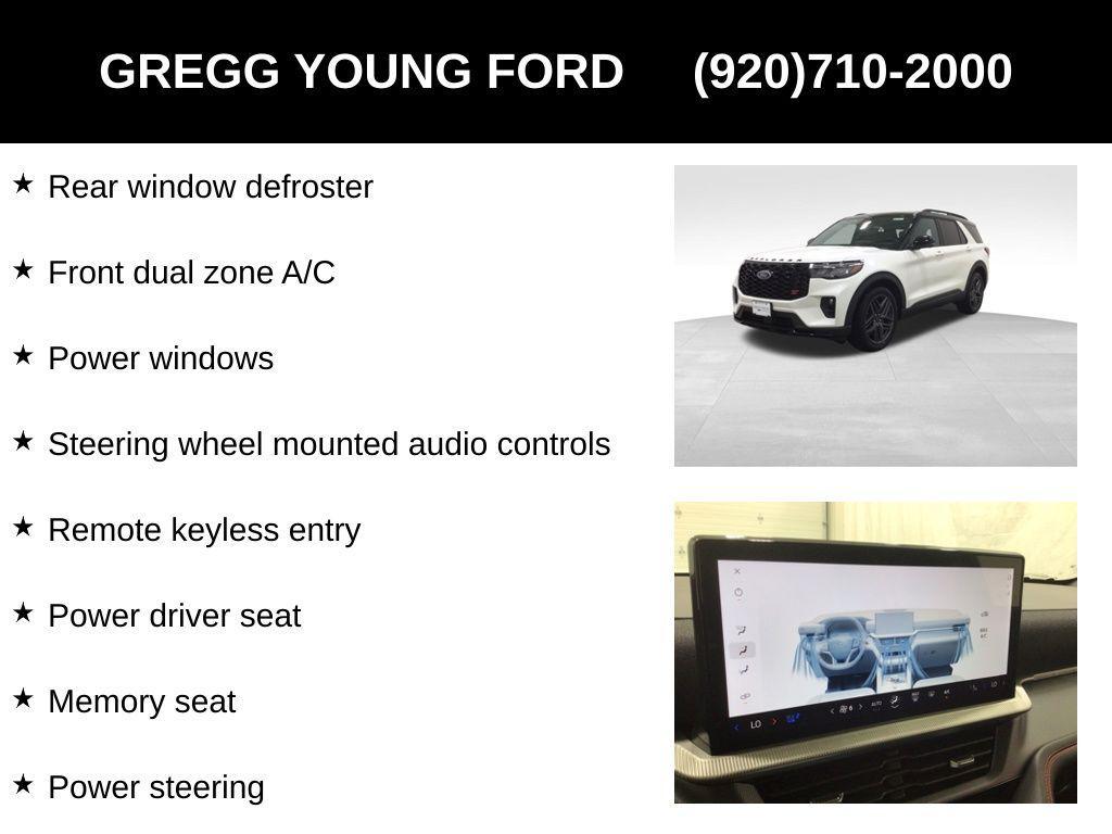 new 2025 Ford Explorer car, priced at $62,638