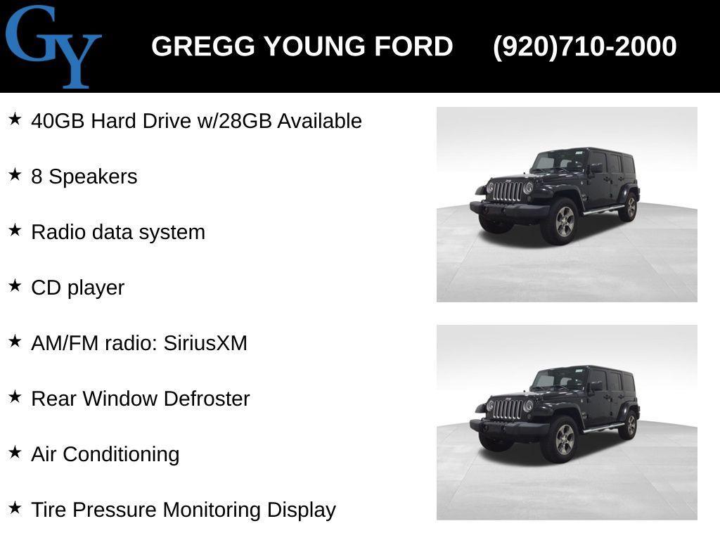 used 2016 Jeep Wrangler Unlimited car, priced at $20,500