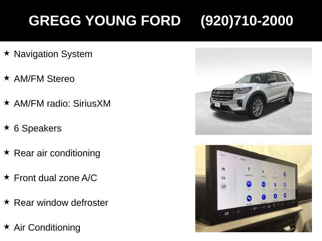 new 2025 Ford Explorer car, priced at $45,609
