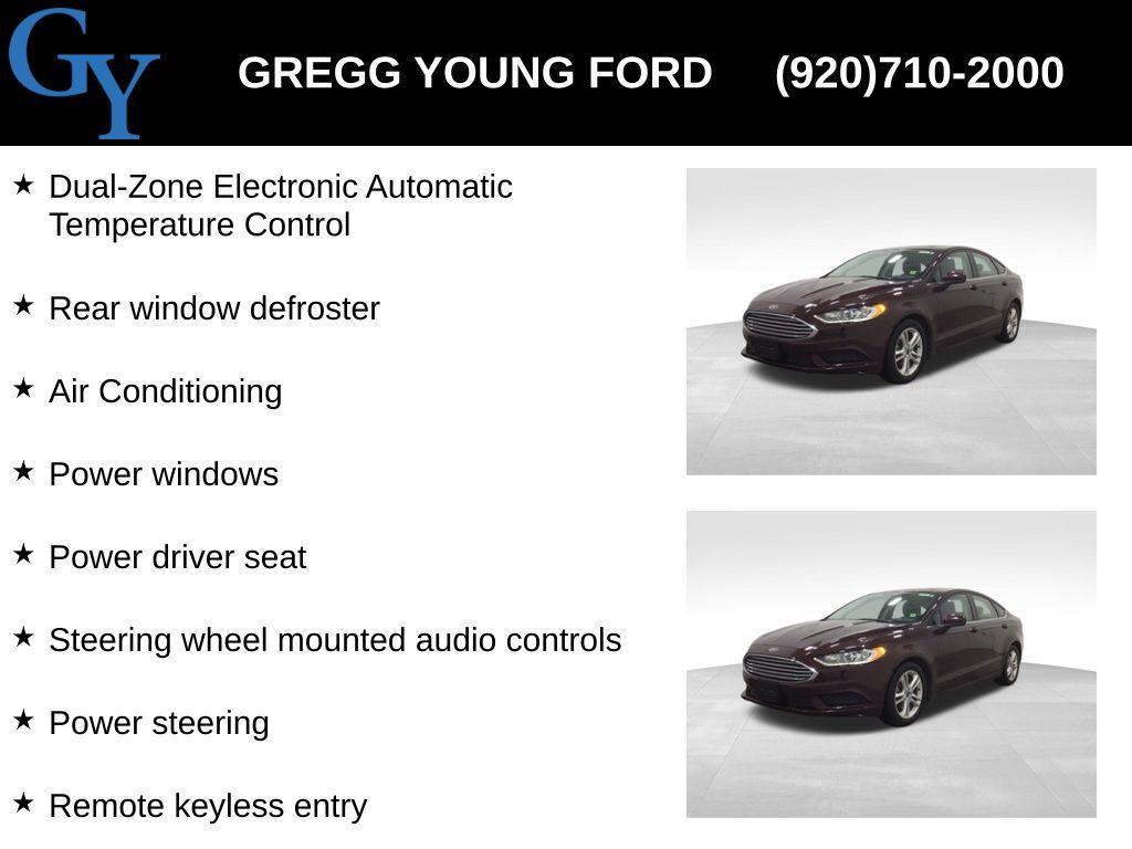 used 2018 Ford Fusion car, priced at $10,588