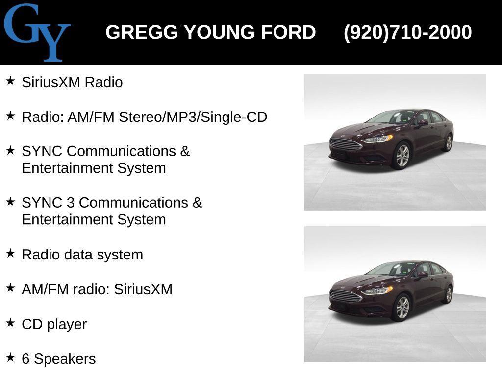 used 2018 Ford Fusion car, priced at $10,588