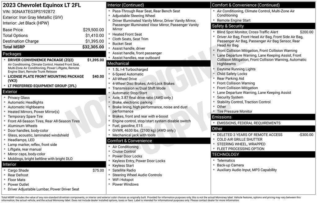 used 2023 Chevrolet Equinox car, priced at $16,800