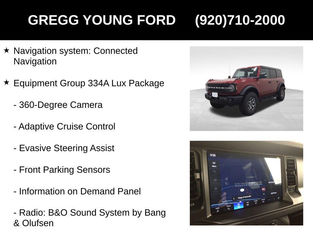 new 2025 Ford Bronco car, priced at $58,108
