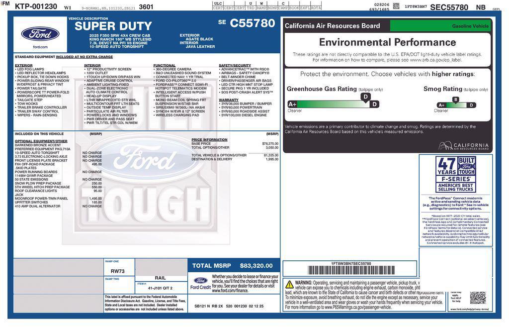new 2025 Ford F-350 car, priced at $76,072