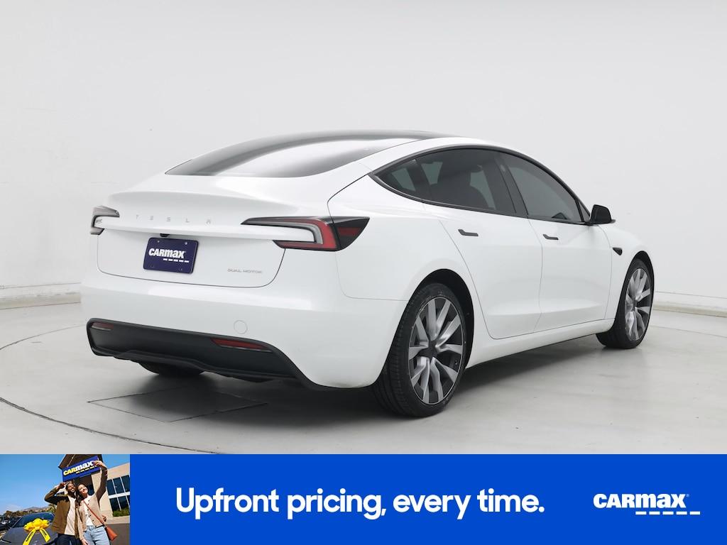 used 2025 Tesla Model 3 car, priced at $39,998