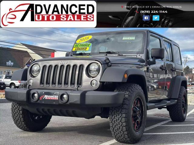 used 2016 Jeep Wrangler Unlimited car, priced at $19,998