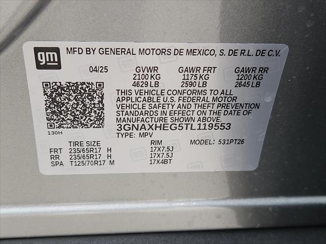 new 2026 Chevrolet Equinox car, priced at $31,035