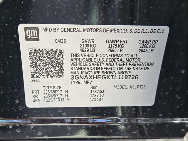 new 2026 Chevrolet Equinox car, priced at $31,035