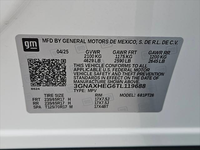 new 2026 Chevrolet Equinox car, priced at $31,035