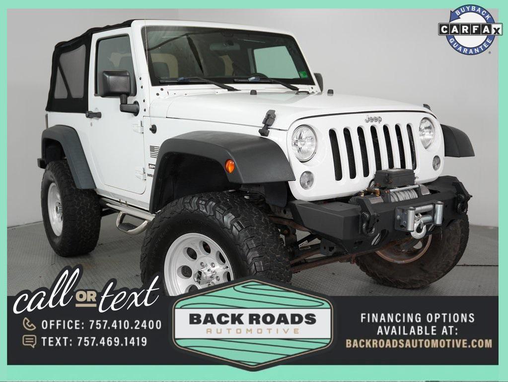 used 2017 Jeep Wrangler car, priced at $18,000