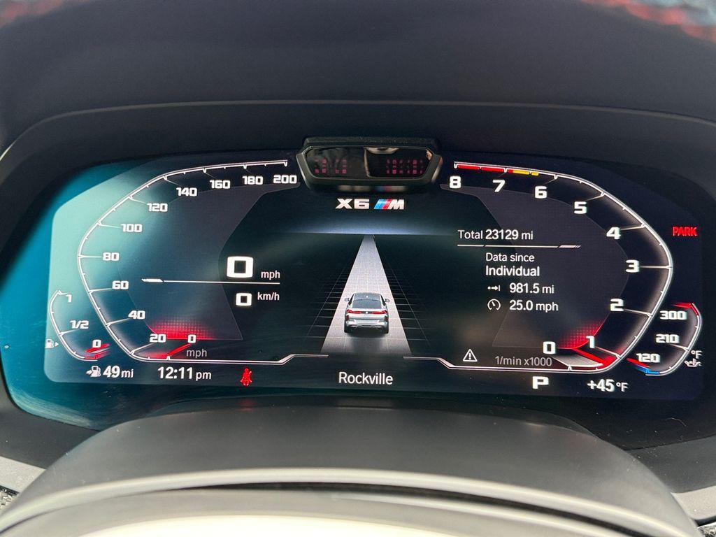 used 2021 BMW X6 M car, priced at $73,999