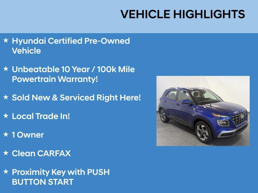 used 2022 Hyundai Venue car, priced at $18,903