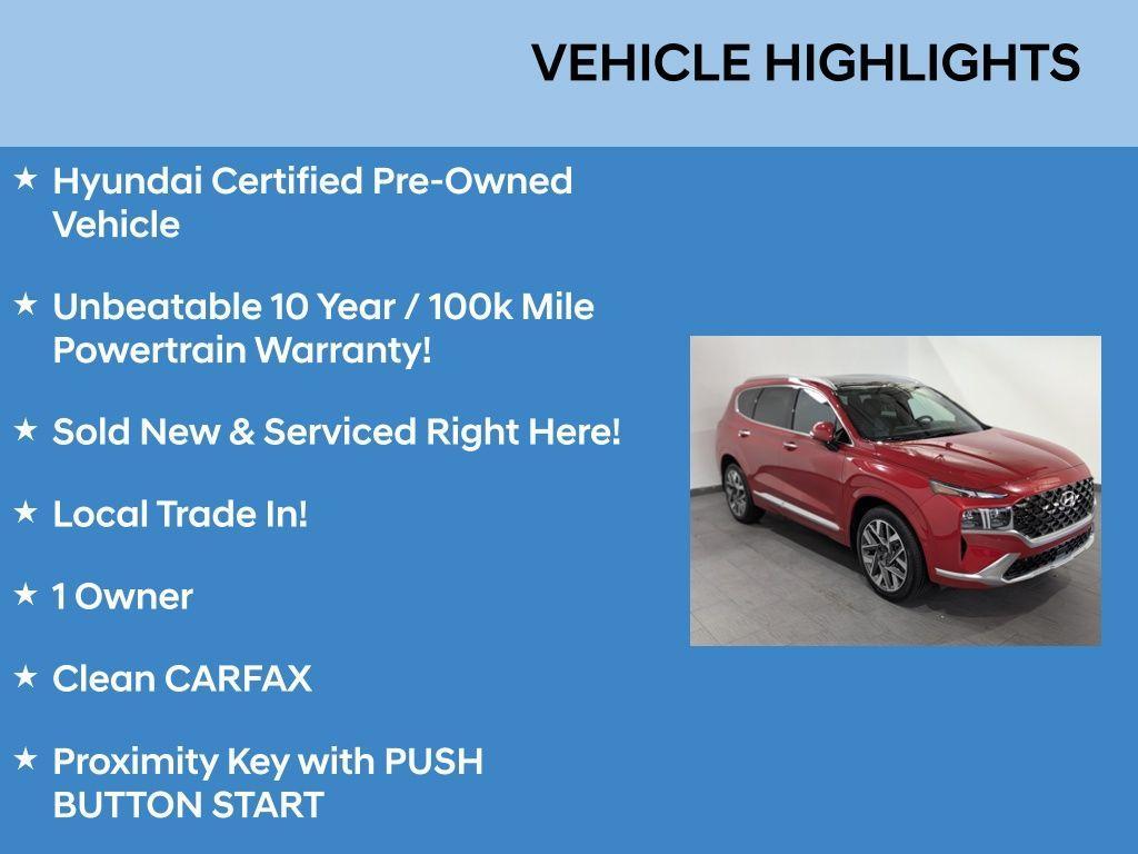 used 2022 Hyundai Santa Fe car, priced at $29,483