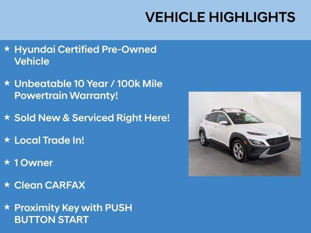 used 2022 Hyundai Kona car, priced at $18,994