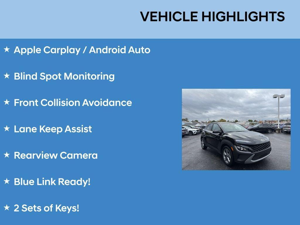 used 2023 Hyundai Kona car, priced at $19,488