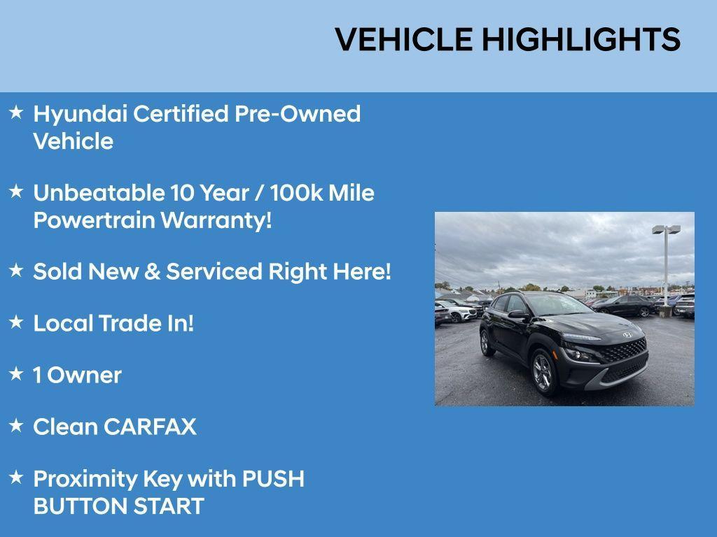 used 2023 Hyundai Kona car, priced at $19,488
