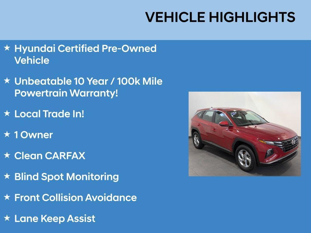 used 2022 Hyundai Tucson car, priced at $21,436