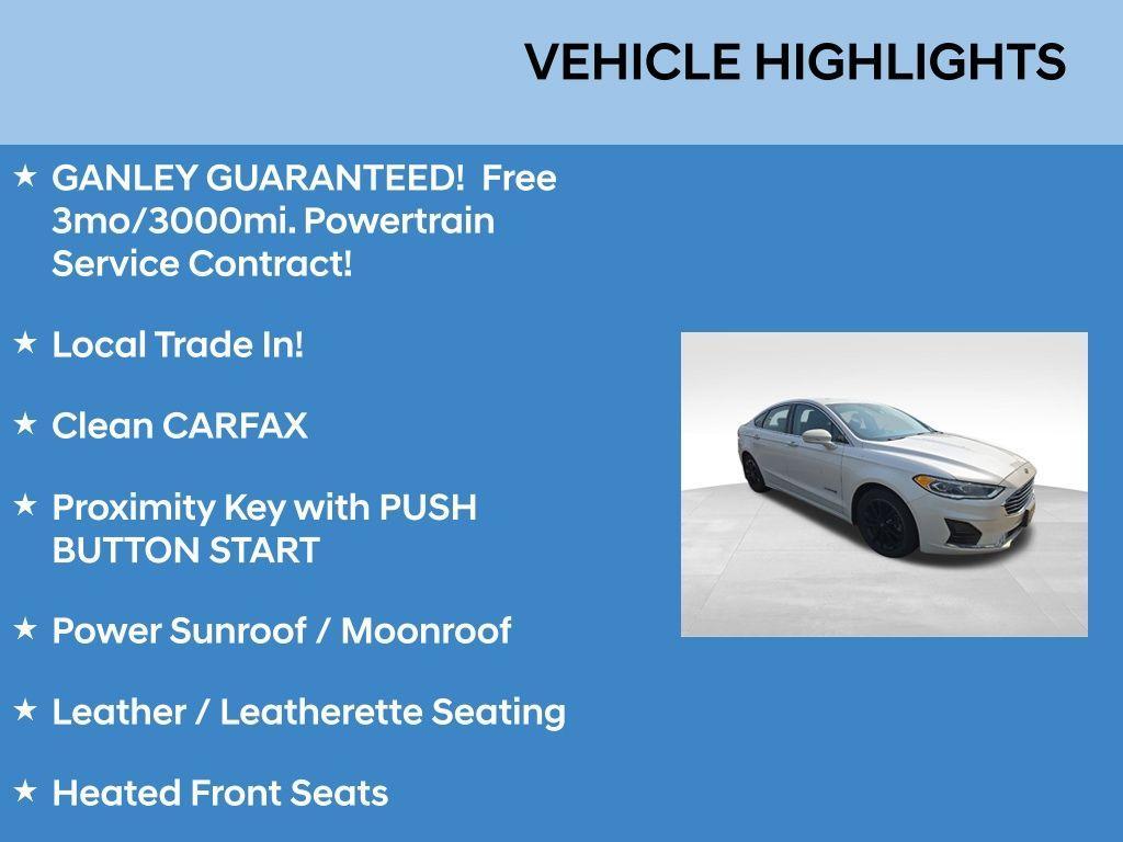 used 2019 Ford Fusion Hybrid car, priced at $15,898