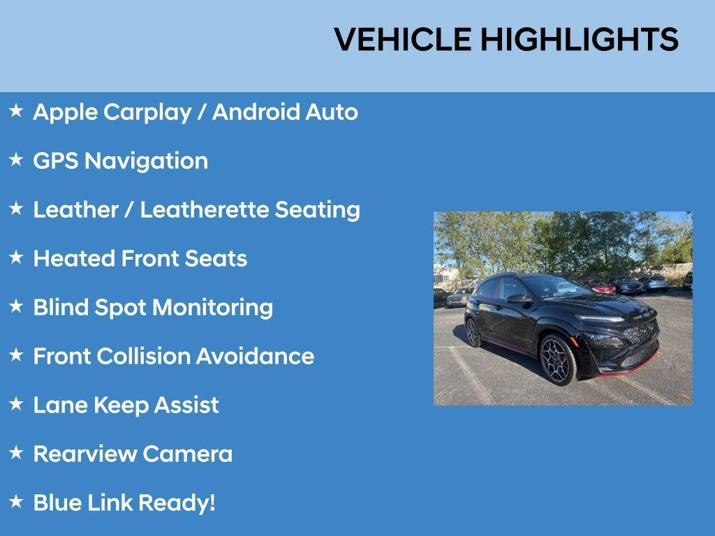 used 2022 Hyundai Kona N car, priced at $25,998