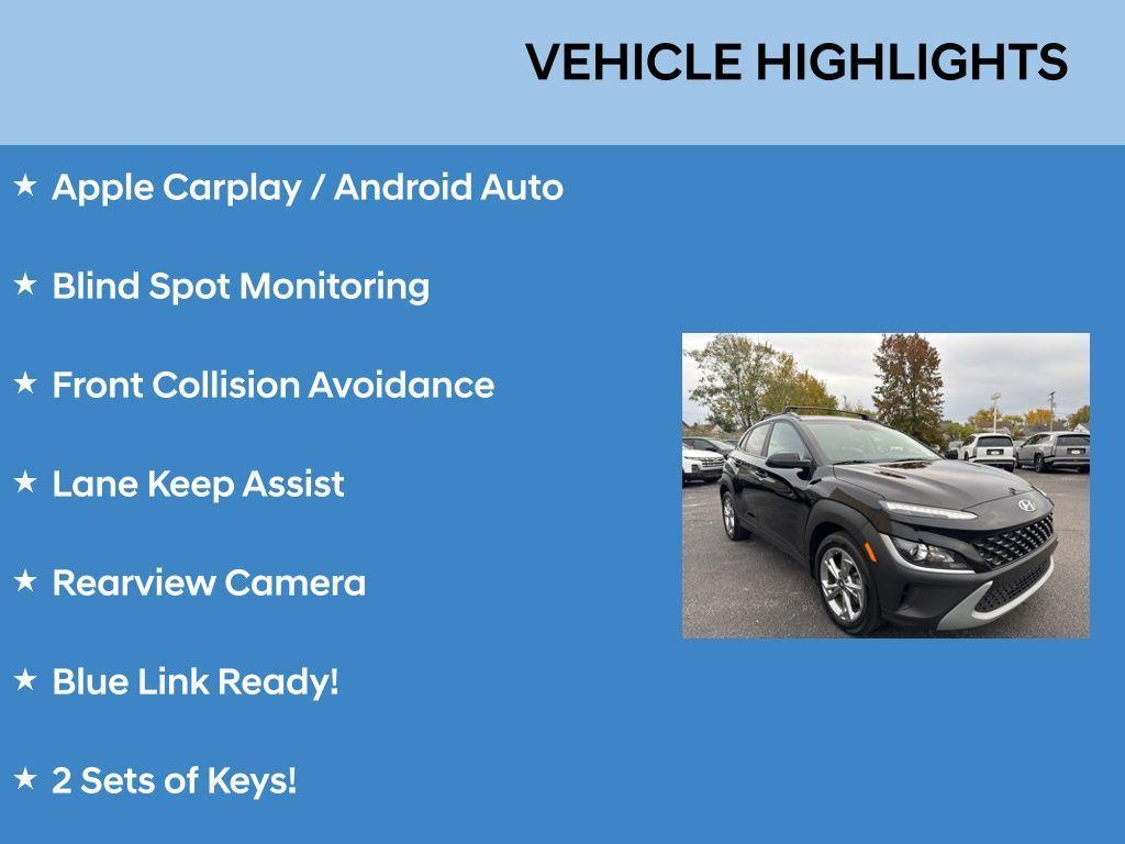 used 2023 Hyundai Kona car, priced at $18,927