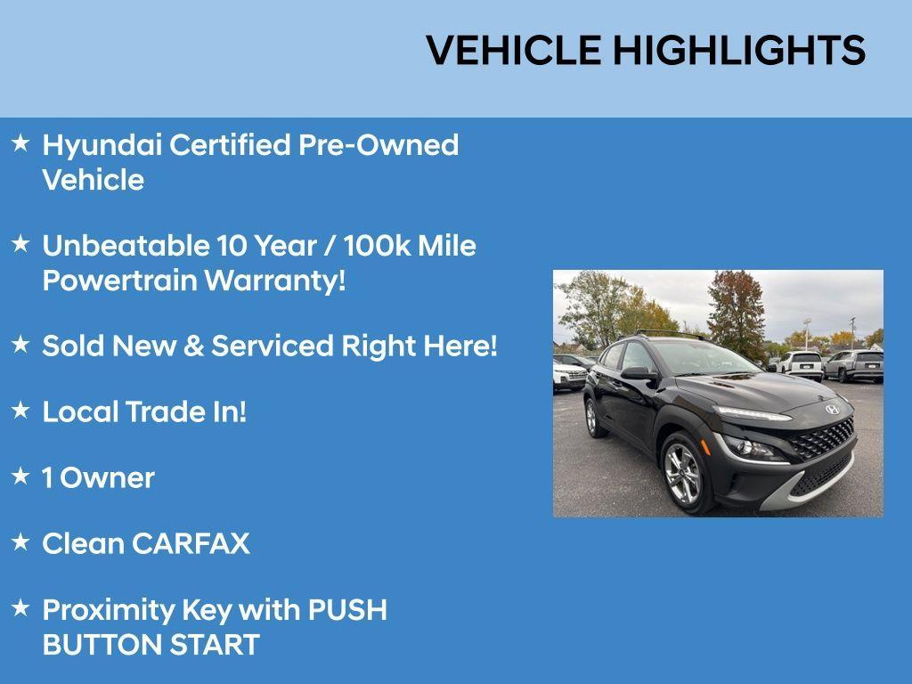 used 2023 Hyundai Kona car, priced at $18,927