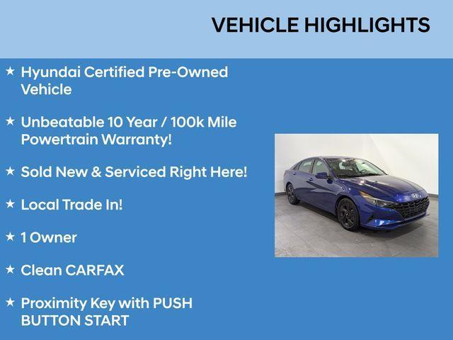 used 2022 Hyundai Elantra car, priced at $17,596