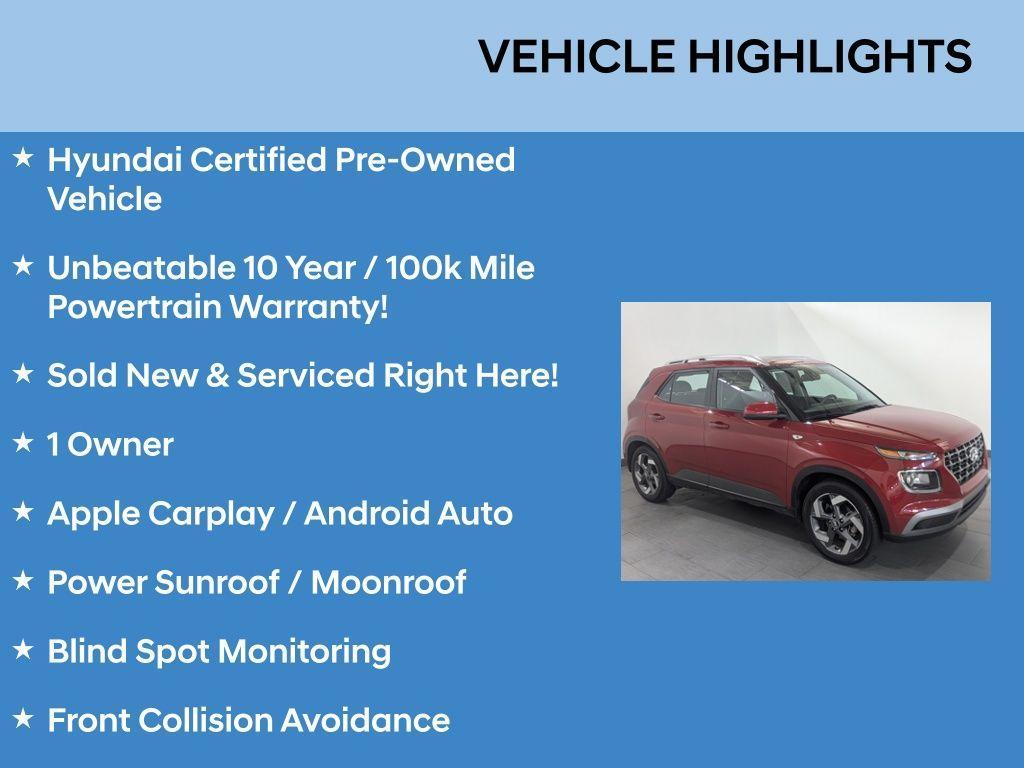used 2022 Hyundai Venue car, priced at $18,747