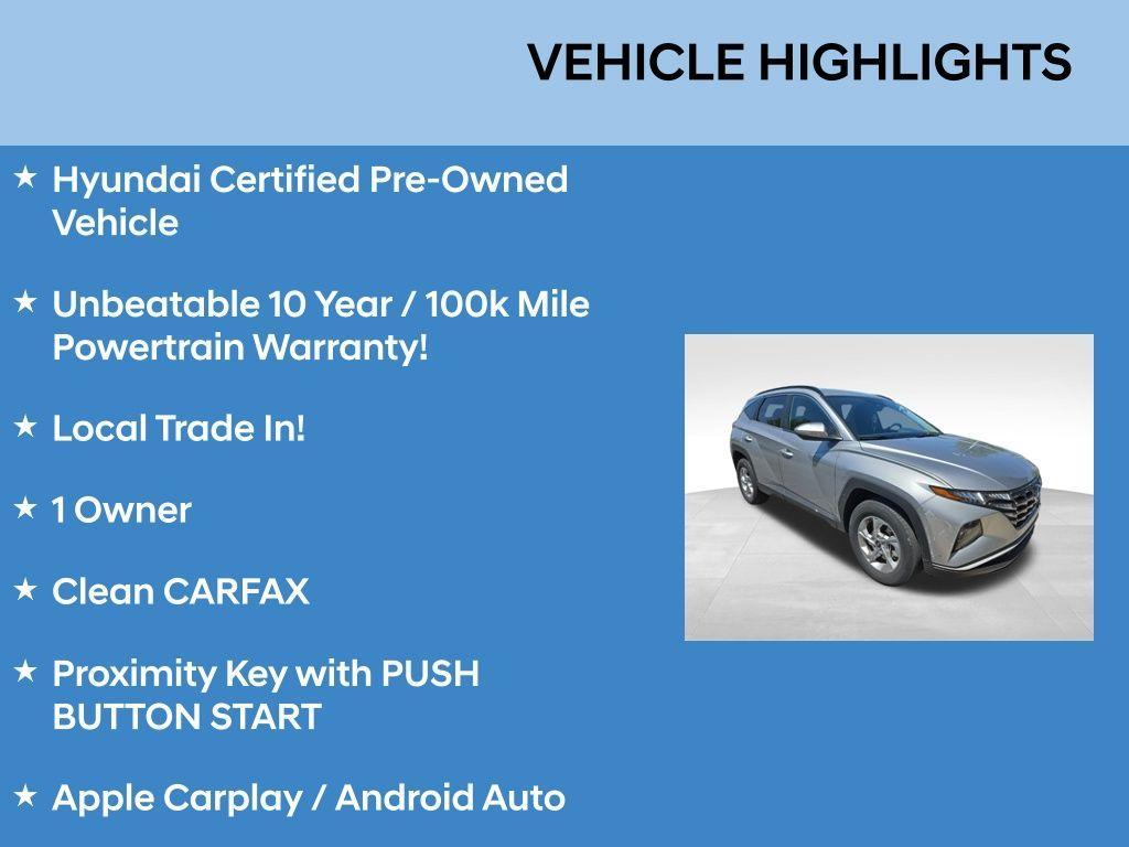 used 2022 Hyundai Tucson car, priced at $21,814